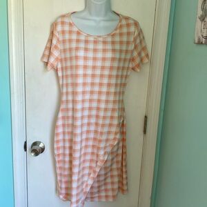 Stitch Fix 41 Hawthorn Brigette short sleeve plaid dress NWOT